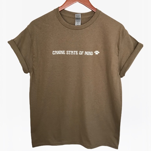 CANINE STATE OF MIND Unisex Adult 100% Cotton T-Shirts - Various - Picture 5 of 7
